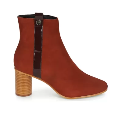 BOTTINES ANDRÉ FILO FEMME BORDEAUX